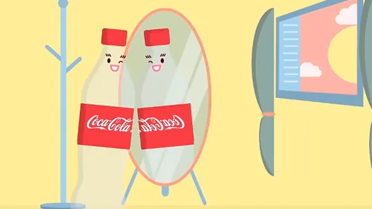 COCA COLA . RECYCLE TODAY — still 4